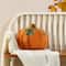 Glitzhome® 15.5"L Fall and Halloween Fabric Double Sided Pumpkin Pillow